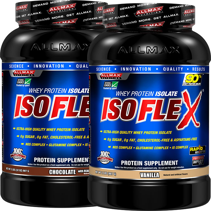 Allmax Nutrition ISOFLEX Whey Protein Isolate 2 lb 30 Servings