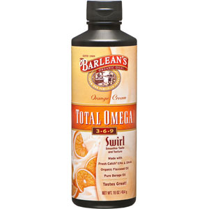 Barlean's Total Omega Swirl Complete Omega-3,6,9 - Orange Cream 16 oz