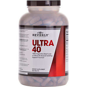 Beverly International Ultra 40 Liver 500 Tablets