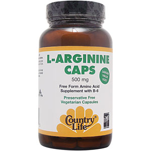 Country Life L-Arginine with B 6 200 Capsules