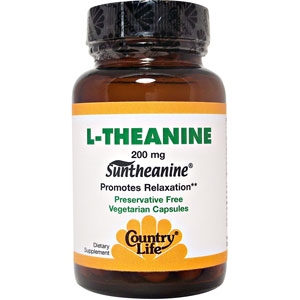 Country Life L-Theanine - 200 mg - 30 Vegetarian Capsules