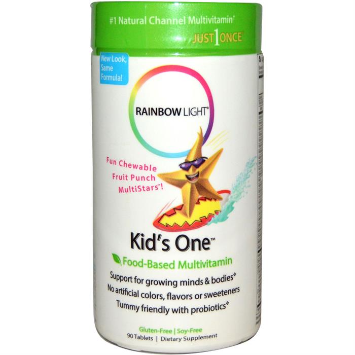 Rainbow Light Kids One Chewable Multivitamin & Mineral 90 Tablets