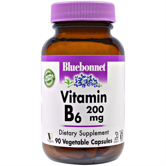 Vitamin B6 200 mg 90 Vegetable Capsules