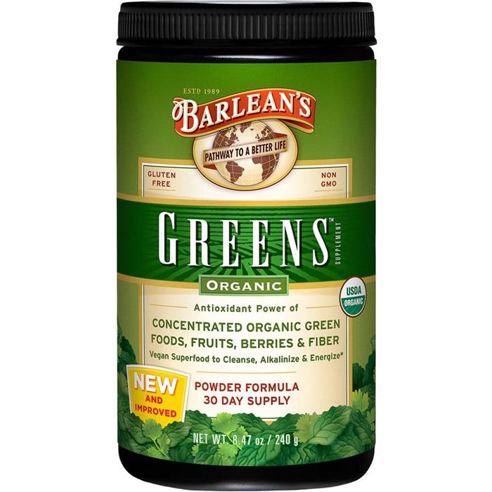 Barlean's Greens Powder Organic 8.47 oz