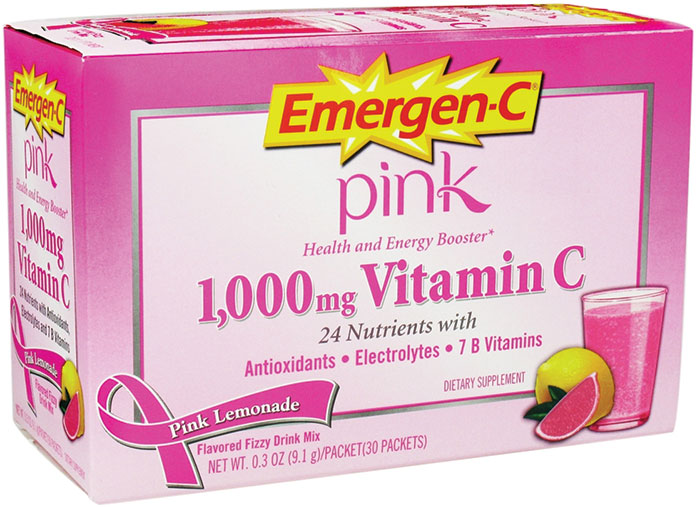 EmergenC Pink Vitamin C Energy Booster Pink Lemonade 1000 mg 30 Packets