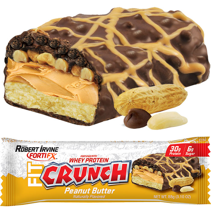 FortiFX Fit Crunch Peanut Butter Protein Bar by Chef Robert Irvine