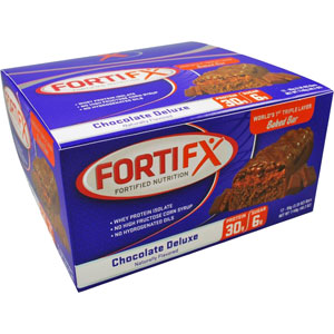 FortiFX Chocolate Deluxe Protein Bars - 12 Bars