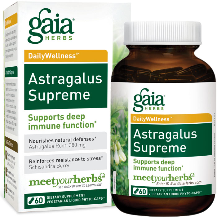 Gaia Herbs Astragalus Supreme 60 Capsules
