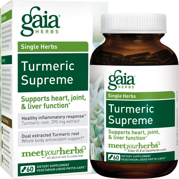 Gaia Herbs Turmeric Supreme 60 Capsules