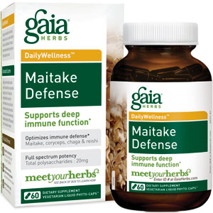 Gaia Herbs Maitake Defense 60 Capsules