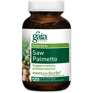 Gaia Herbs Saw Palmetto 60 Capsules
