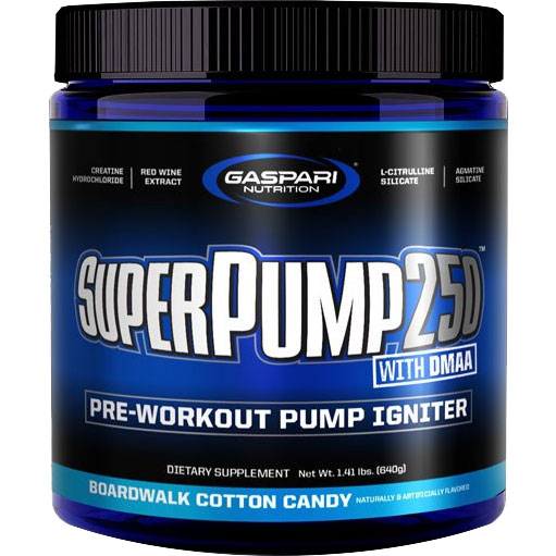 Gaspari SUPERPUMP 250 PreWorkout Boardwalk Cotton Candy