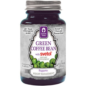 Genesis Today's Pure Green Coffee Bean with SVETOL 60 Capsules