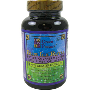 Blue Ice Royal Butter Oil / Fermented Cod Liver Oil Blend 120 Capsules