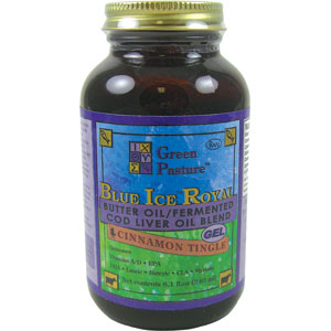 Blue Ice Royal Butter Oil / Fermented Cod Liver Oil Blend Gel - Cinnamon Tingle