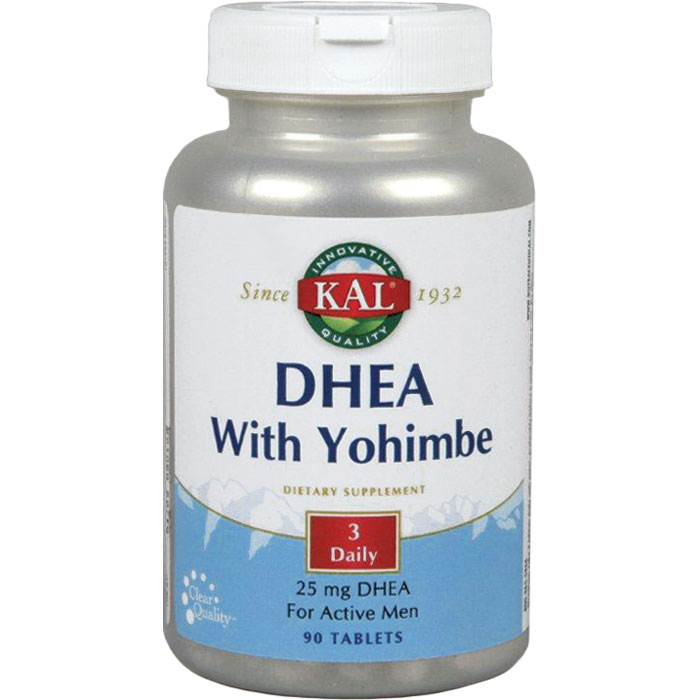 KAL DHEA With Yohimbe 25 mg 90 Tablets