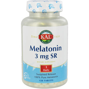 KAL Melatonin 3 Sustained Release 3 mg 120 Tablets
