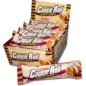 Labrada Hi-Protein Cookie Roll Snack Bar - Raspberry Cheesecake - 12 Bars
