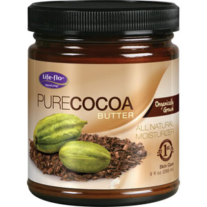 Life-flo Pure Cocoa Butter Organic 9 oz Cream
