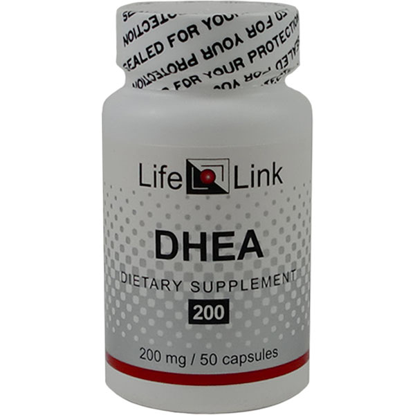 LifeLink DHEA 200 mg 50 Capsules
