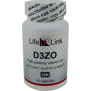 LifeLink D3ZO 625 mcg (25000 iu) 30 Capsules