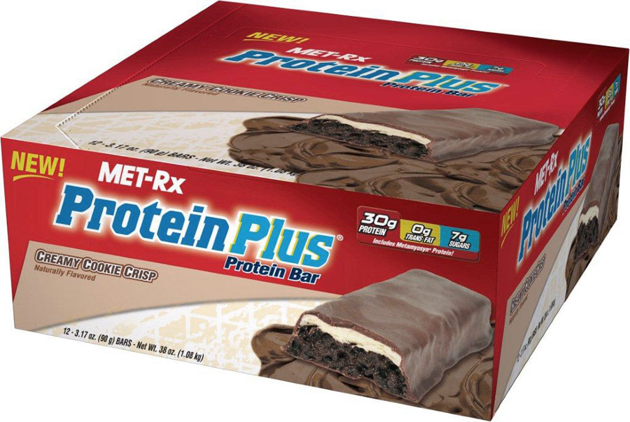 MET Rx Protein Plus Bars Creamy Cookie Crisp 12 Bars MET Rx Protein Plus Bars Creamy Cookie Crisp 12 Bars