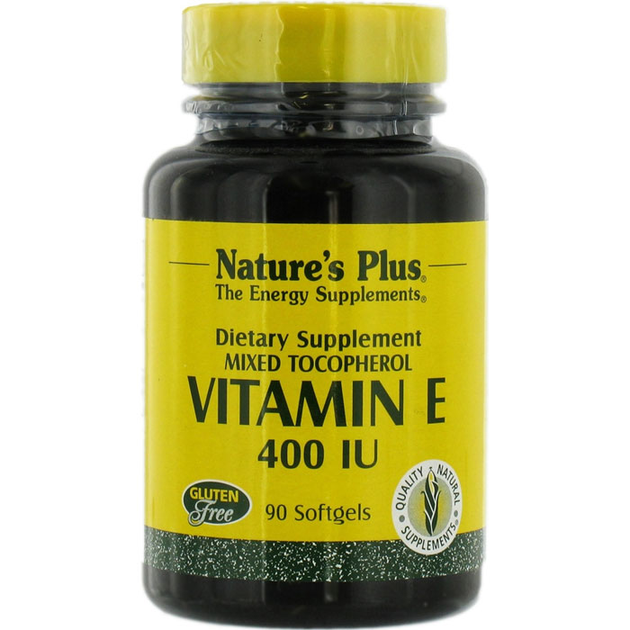 Nature's Plus Vitamin E Mixed Tocopherol 400 IU 90 Softgels