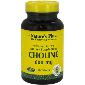 Nature's Plus Choline Sustained Release 600 mg 90 Tablets