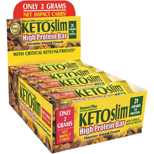 KETOslim Chocolate Almond Crunch High Protein Bar - 12 Bars