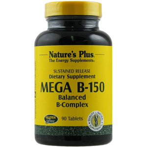 Nature's Plus Mega B-150 Sustained Release 90 Tablets