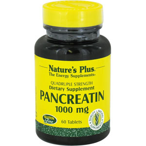 Nature's Plus Pancreatin 1000 mg 60 Tablets