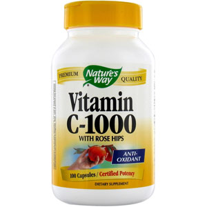 Nature's Way Vitamin C-1000 with Rose Hip 100 Capsules
