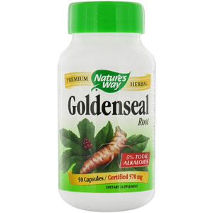 Nature's Way Goldenseal Root 570 mg 50 Capsules