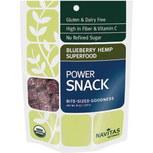 Navitas Naturals Blueberry Hemp Super Food Power Snack 8 oz