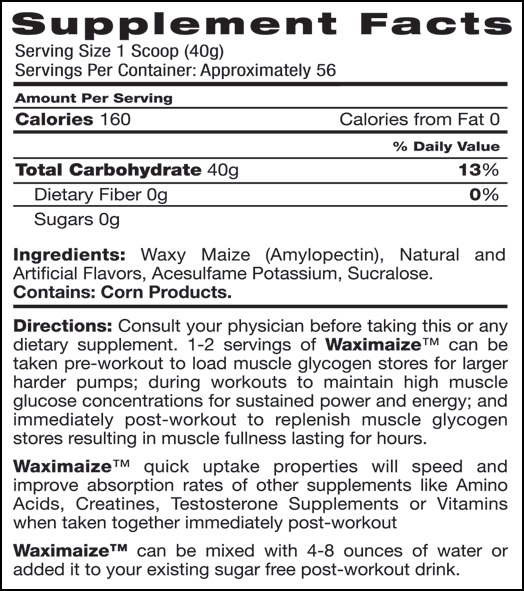 full throttle nutrition facts