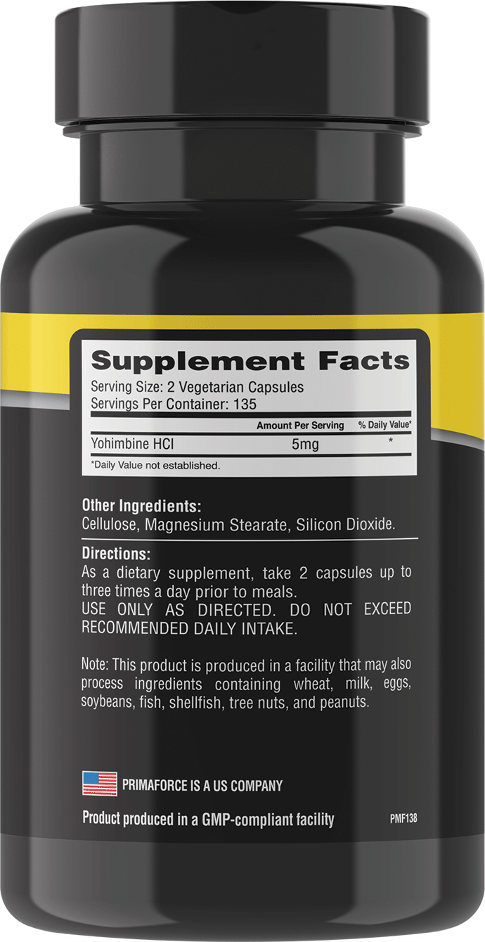 Primaforce Yohimbine HCL 90 Capsules