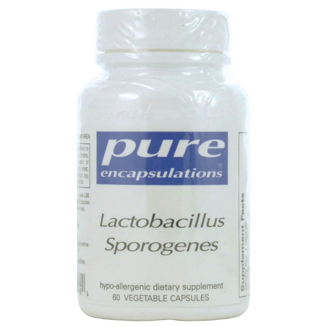 Pure Encapsulations Lactobacillus Sporogenes 60 Capsules
