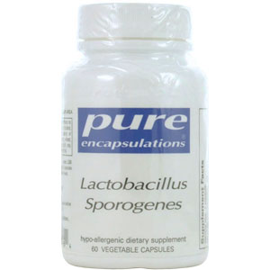 Pure Encapsulations Lactobacillus Sporogenes 60 Capsules
