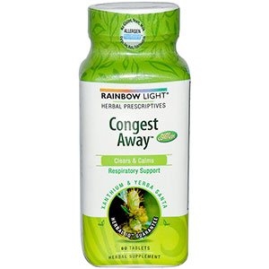 Rainbow Light Congest-Away 60 Tablets