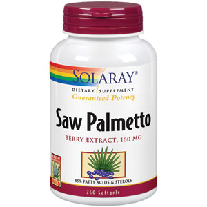 Solaray Saw Palmetto Berry Extract 160 mg 240 Softgels