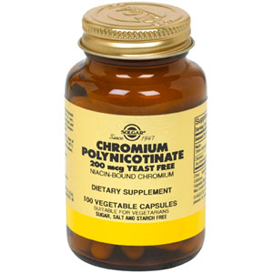 Chromium Polynicotinate 200 mcg Vegetable Capsules