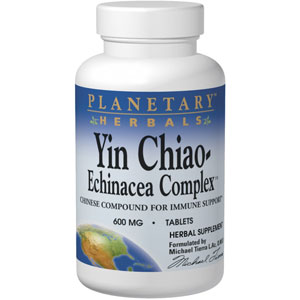 Planetary Herbals Yin Chiao-Echinacea Complex 600 mg Tablets