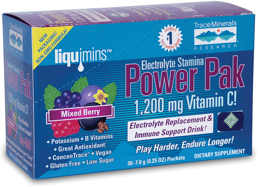 Trace Minerals Electrolyte Stamina Power Pak Mixed Berry 30 Servings