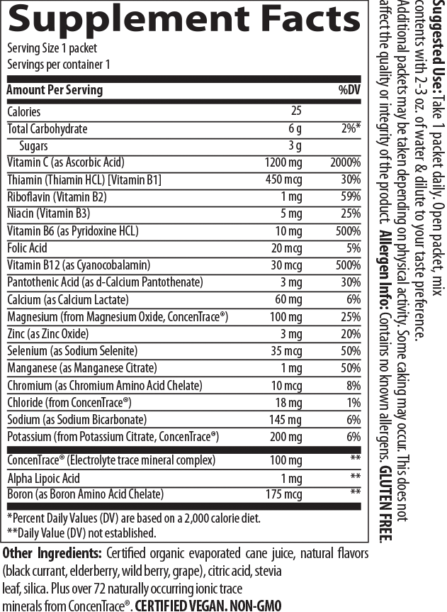 Trace Minerals Electrolyte Stamina Power Pak Mixed Berry 30 Servings