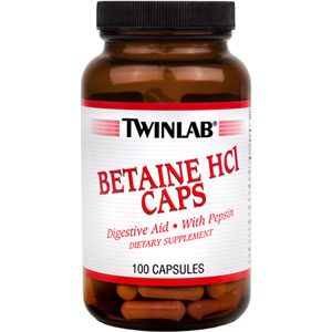Twinlab Betaine HCL 100 Caps 