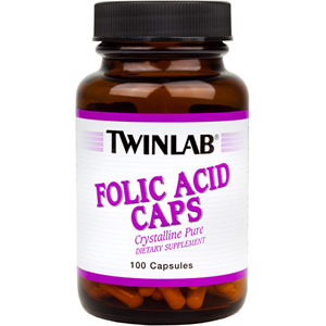 Twinlab Folic Acid 800 mcg Capsules