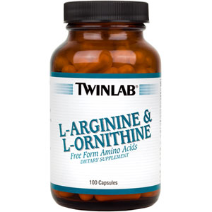 Twinlab L-Arginine & L-Ornithine 100 Capsules