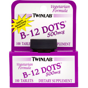 Twinlab B-12 Dots 500 mcg 250 Tablets