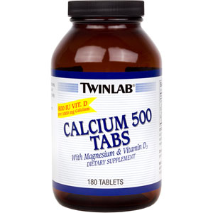 Twinlab Calcium 500 Tabs With Magnesium And Vitamin D 180 Tablets