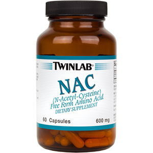 Twinlab NAC N-Acetyl-Cysteine 60 Capsules
